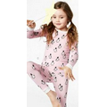 Pink Penguins on Parade Stretch Kids' Long Sleeve 2 Piece Pajamas